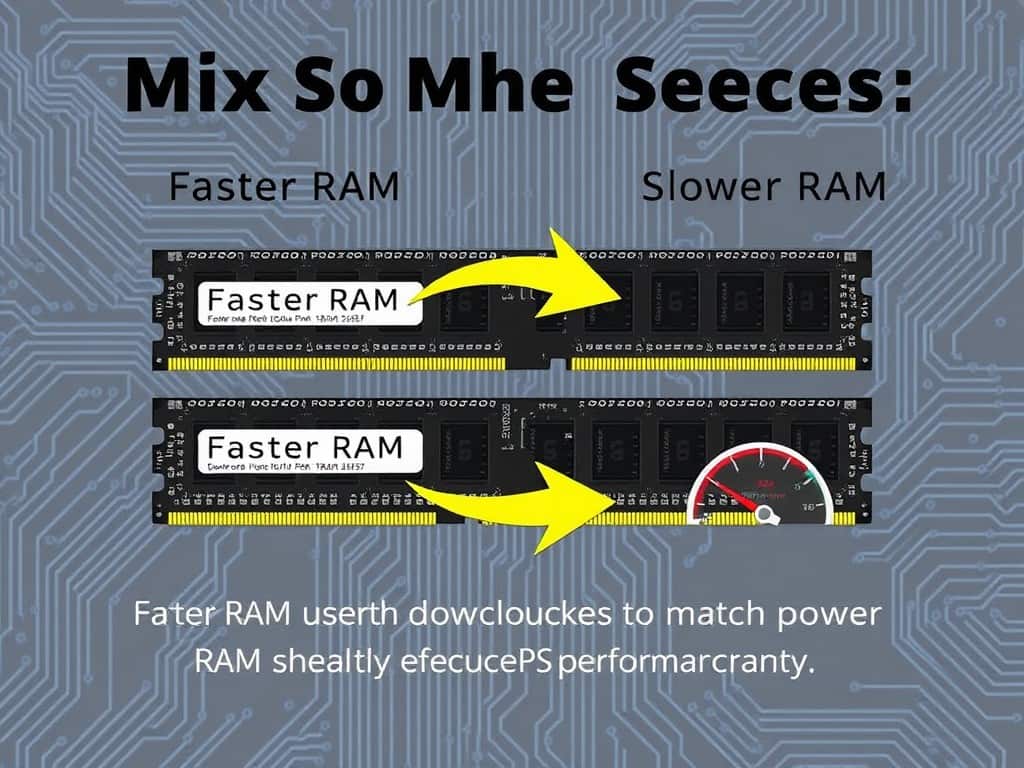 Will mixing different RAM speeds harm my computer